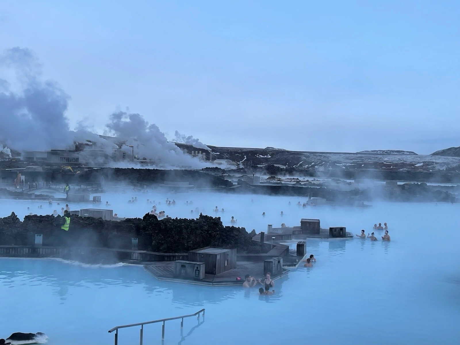 Blue water geothermal spa