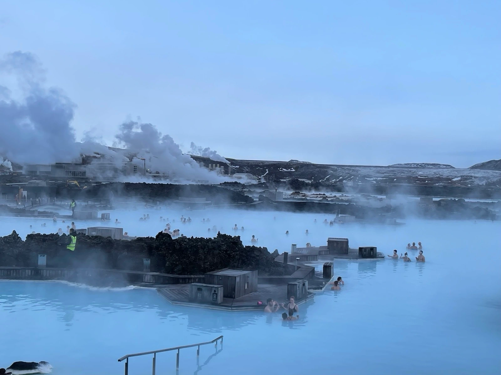 Milky blue water geothermal spa of Blue Lagoon