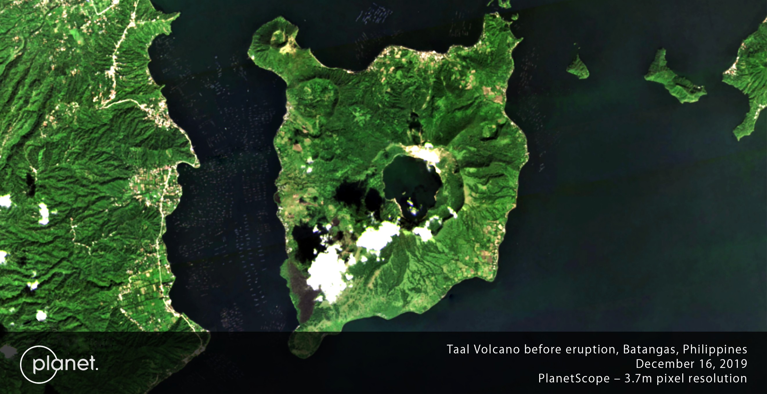 Taal Volcano Before the Eruption